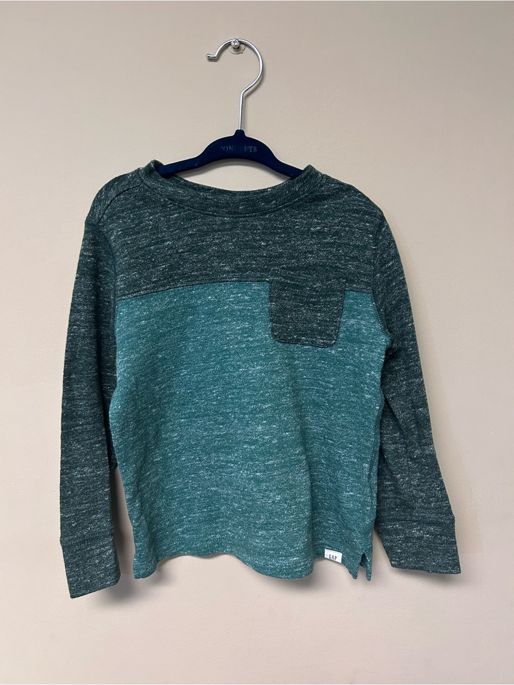 Gap Kids Long-Sleeve Two-Tone sweater